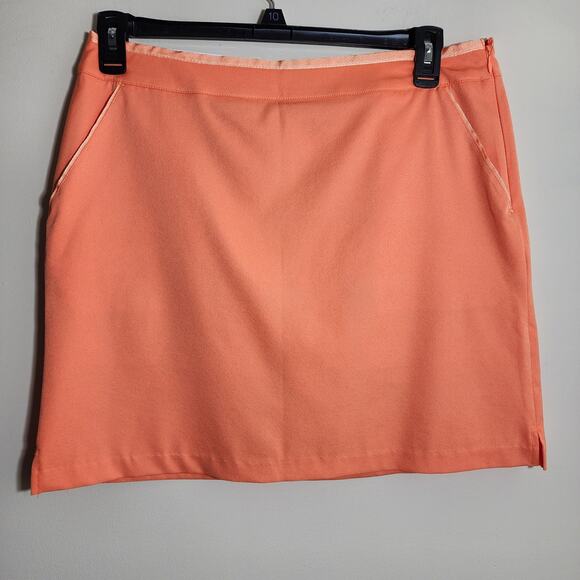 Greg Norman NWT peach colored golf skort skirt with shorts woman's size 10 - Picture 2 of 10